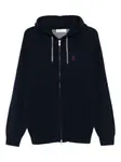 Кардиган на молнии с капюшоном Brunello Cucinelli, синий - фото