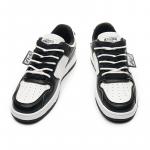 Стильные скейтбордические кроссовки унисекс черно-белые LAZY BONS - фото 7