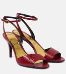 Кожаные сандалии Ladycrush 85 Valentino Garavani, Classic Red - фото