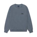 Свитер Stussy Basic Crew Pigment Dyed, Navy - фото