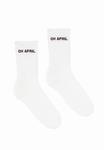 Носки OH APRIL Socks, Cherrywood/Off-White - фото