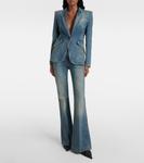 Джинсовый блейзер McQueen, Blue Stone Wash - фото 2