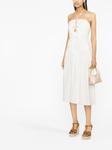 Ulla Johnson Ella halterneck midi dress, белый - фото 3