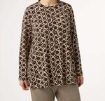 Футболка RING Marina Rinaldi, коричневый - фото