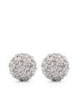 Серьги Pavé Dome Eddie Borgo, серебряный - фото