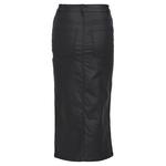 Юбка Object Naya Coated Long, черный - фото 2