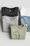 Упаковка из 5 хлопковых боди H&M, мультиколор - фото 2