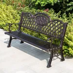 Скамейка садовая Green Water, 155x62x86 см, бронзовый (№07) - фото 2