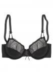 Бюстгальтер на косточках LASCANA T-shirt Bra, черный - фото