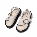 Женские пляжные шлепанцы BELLALILY, Экрю - фото 4