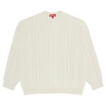 Свитер Supreme Appliqué Cable Knit 'Ivory', кремовый - фото