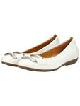GABOR Балетки в белом цвете - фото 4