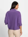 Heine свитер с рукавами 3/4 "Пуловер", фиолетовый - фото 3