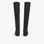 Замшевые сапоги Eldon на блочном каблуке до колена Lk Bennett, черный - фото 2