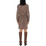 Платье в клетку Burberry, коричневый - фото 5