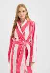 Полосатый халат Chelsea Peers, Pink - фото 3
