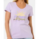 Футболка Rip Curl Cala short sleeve v neck, фиолетовый - фото 5