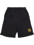 Шорты с вышитым логотипом Balmain Kids, черный - фото