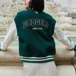 Бейсбольная куртка Varsity LA DODGERS унисекс темно-зеленый Mlb - фото 3
