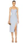Chain Strap Midi Платье Carolina Herrera, Celeste - фото