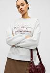 Толстовка Gina Tricot Sweatshirt, Light Grey Melange/Grey - фото 6