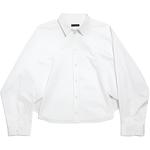 Поплиновая рубашка Balenciaga, белый - фото