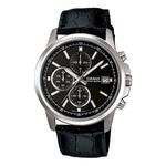 Часы CASIO Edifice Waterproof Men Mens Black Analog, черный - фото