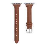 IBOANN Часы Strap Apple Compatibility Genuine Leather Material 257mm, Brown - фото