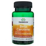 Swanson, Бета-каротин (витамин А) 10000 МЕ - 250 капсул - фото