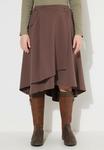 Юбка А-силуэта Ulla Popken, серо-коричневый - фото 3