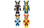 Marvel X-Men Happy Lottery Wolverine & X-23 Wolverine X-Force 2 Pack BE@RBRICK - фото