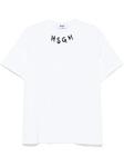 Футболка с логотипом MSGM, белый - фото