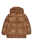 Стеганая куртка с капюшоном Nº21 Kids, коричневый - фото