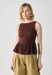 Топ Anna Field Top, Bitter Chocolate/Dark Brown - фото