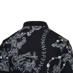 Baroque pattern Print Polo Shirt VERSACE JEANS COUTURE, черный - фото 6