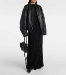 Кожаная куртка-бомбер Balenciaga, черный - фото 2