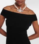 Мини-платье Valentina с открытыми плечами VIVIENNE WESTWOOD, черный - фото 4