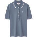 Футболка поло женская Tommy Hilfiger, сине-серый DYM - фото 7