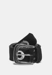 Ремень Stradivarius WITH EYELETS, Black - фото 4