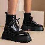 Женские ботильоны Roimaash на платформе, 159 Patent-Black - фото 5