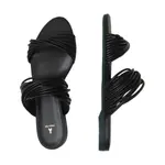 Кожаные тапочки Patrizia Pepe, черный - фото 3