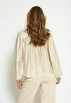 Блуза PEPPERCORN Button-down blouse, Whitecap Grey/Beige - фото 3