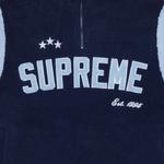 Флисовый пуловер Supreme Arc с полумолнией, темно-синий - фото 3