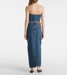 Джинсовый топ-труба Wardrobe.NYC, индиго - фото 3