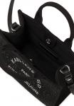 Сумка KARL LAGERFELD MINI SQUARE TOTE, Black Embellishment/Black - фото 4