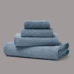 Банное полотенце Frette однотонное 100x150, голубой - фото 3