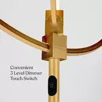 Светодиодный торшер Eclipse 79" с регулируемыми кольцами Brightech, brass - фото 2