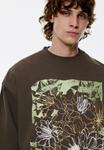 Толстовка PULL&BEAR Sweatshirt, Brown - фото 4