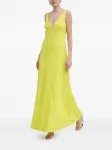 Длинное платье с V-образным вырезом Luisa Spagnoli, желтый - фото 2