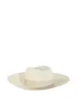 Шляпа с кожаной лентой catarzi, белый - фото